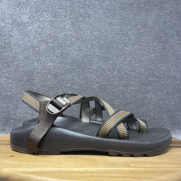Chaco Z Cloud Mens 10 Sandals Hiking Sport Grey Brown Adjustable
